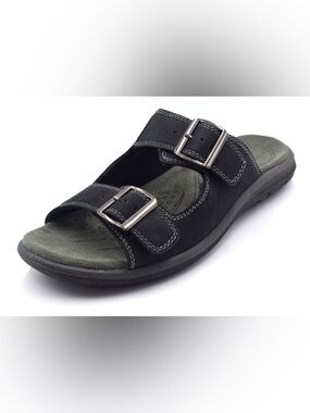 AR-77, NEKTA/ke'nekt/Men's Double Strap Slides Sandals